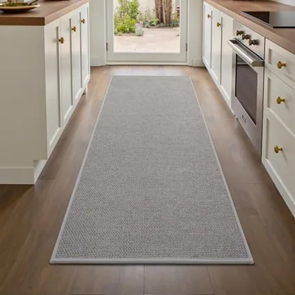 Resare 17 x 59 in kitchen runner, grey